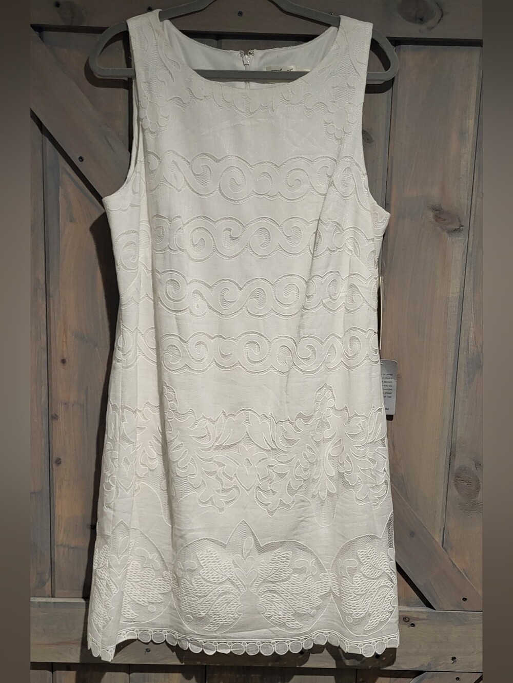 Eliza J Lace Swirl Pattern Formal Sheath Dress